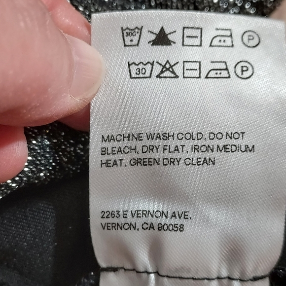 Reformation Saturn silver metallic stretch bodysuit S - Picture 7 of 9